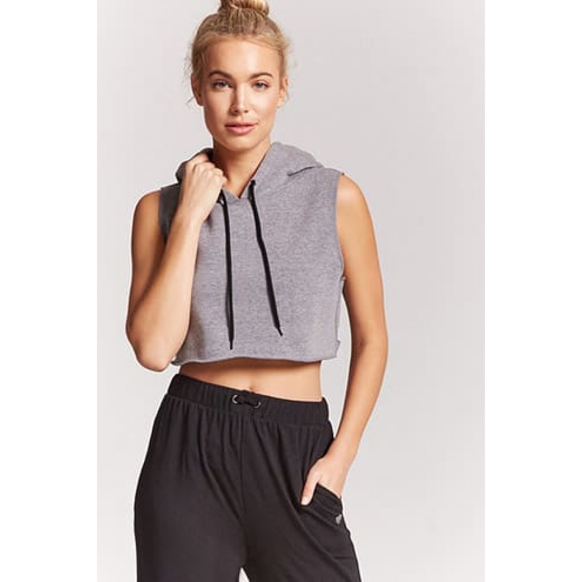 Active hooded new arrivals crop top