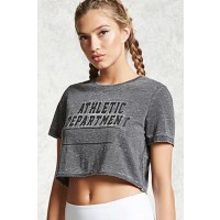 Forever 21 Active Graphic Crop Top