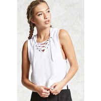 Forever 21 Active Lace-Up Boxing Hoodie