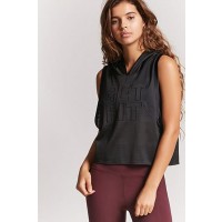 Forever 21 Active Get Fit Hooded Tank Top