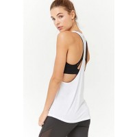 Forever 21 Active Heathered Racerback Tank Top