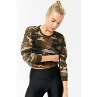 Forever 21 Active Mesh Camo Top