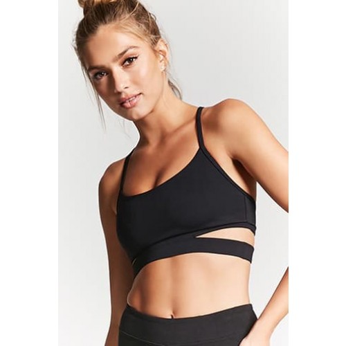 Forever 21 Medium Impact - Webbed Sports Bra