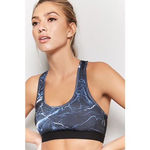 Forever 21 High Impact - Abstract Sports Bra