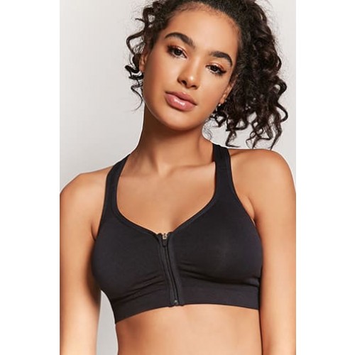 Forever 21 Low Impact - Zippered Sports Bra