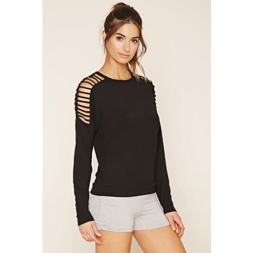Forever 21 Active Cutout Top