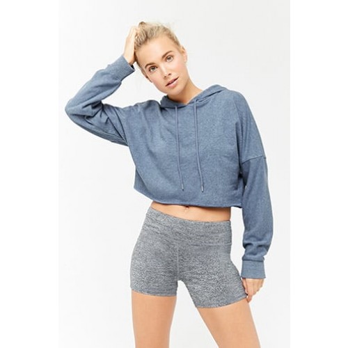 Forever 21 Active Hooded French Terry Top